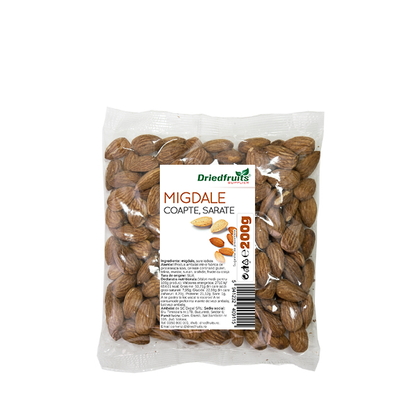 Migdale coapte si sarate Sunlit - 200 g imagine produs 2021 Dried Fruits